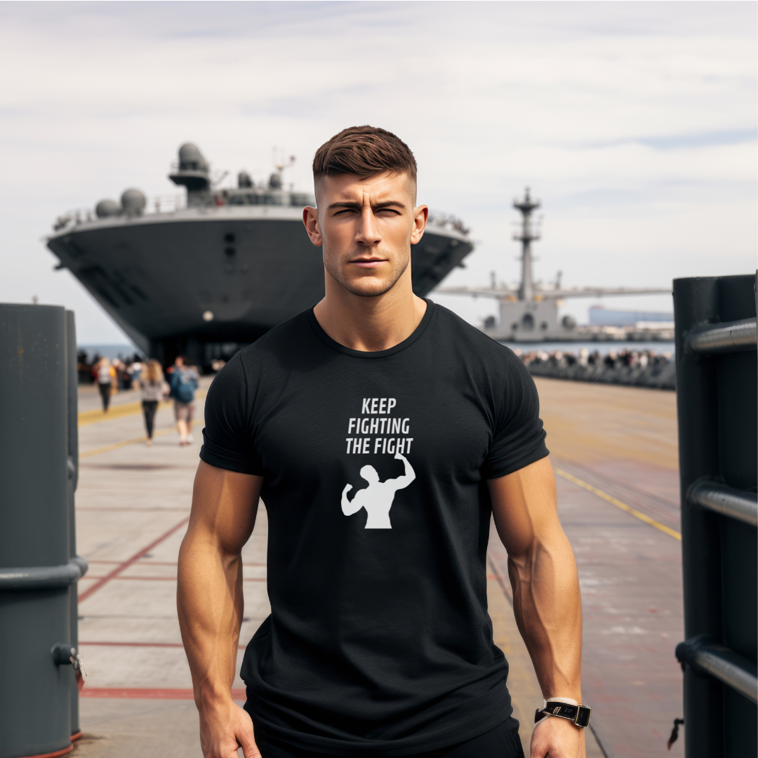 Keep Fighting The Fight Stylish T-Shirt for Men