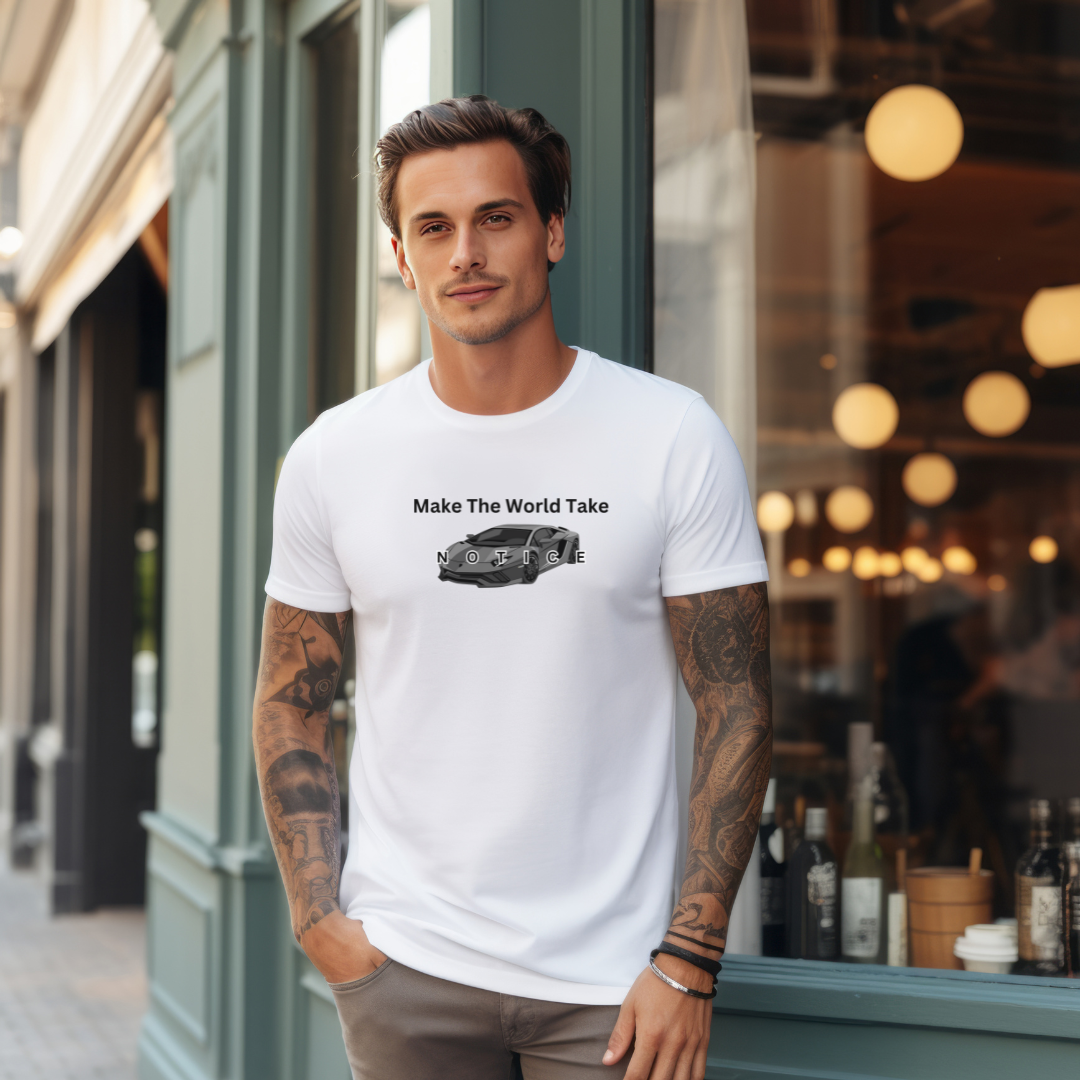 Make The World Take Notice Stylish T-Shirt for Men