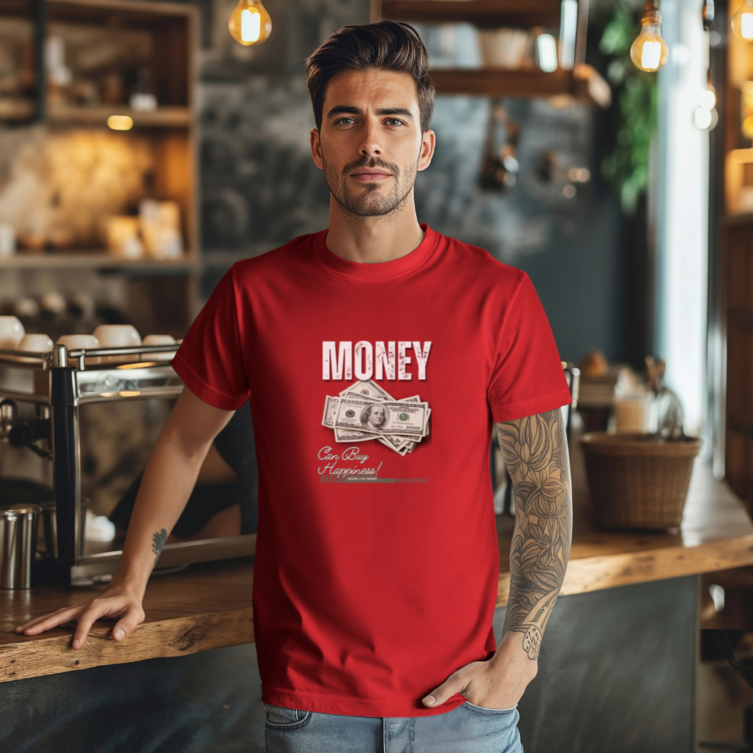 Never. Live. Broke. Stylish T-Shirt for Men