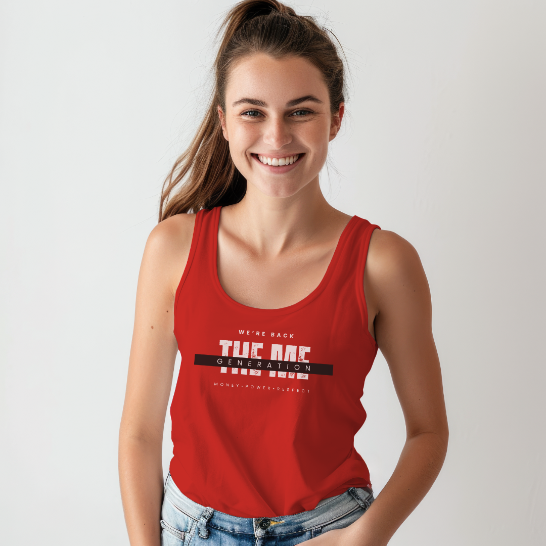 We're Back Unisex Jersey Stylish Tank Top for Men and Women