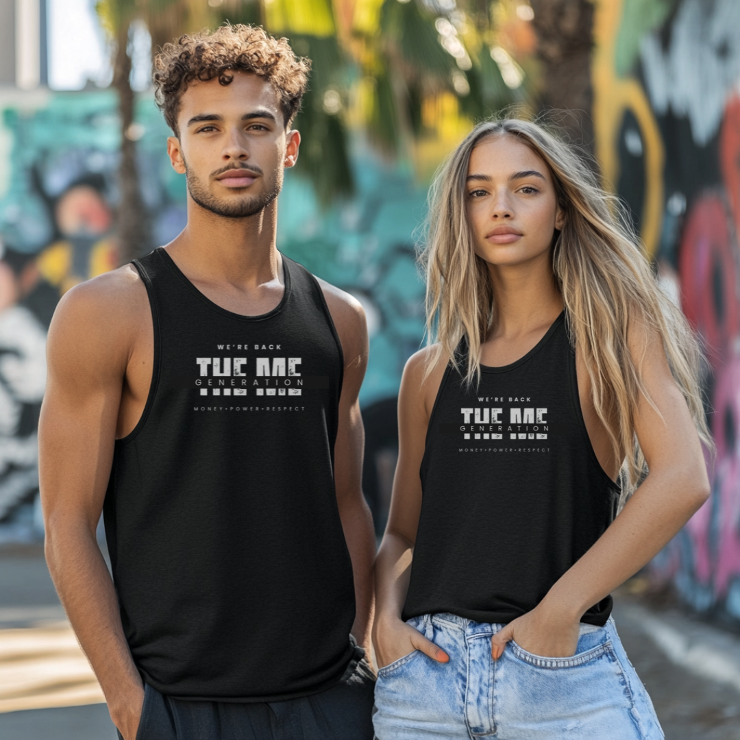 We're Back Unisex Jersey Stylish Tank Top for Men and Women