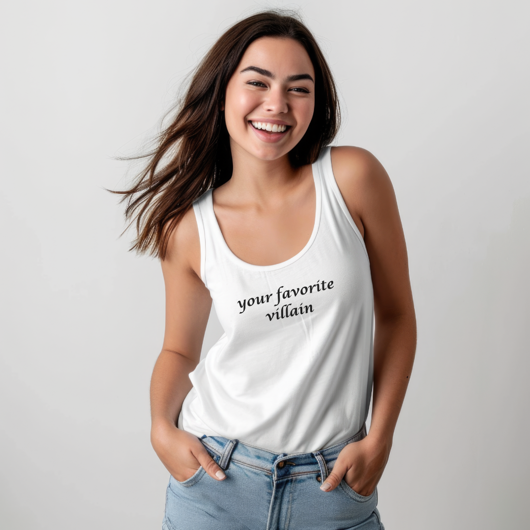 Your Favorite Villain Unisex Jersey Stylish Tank Top for Men and Women