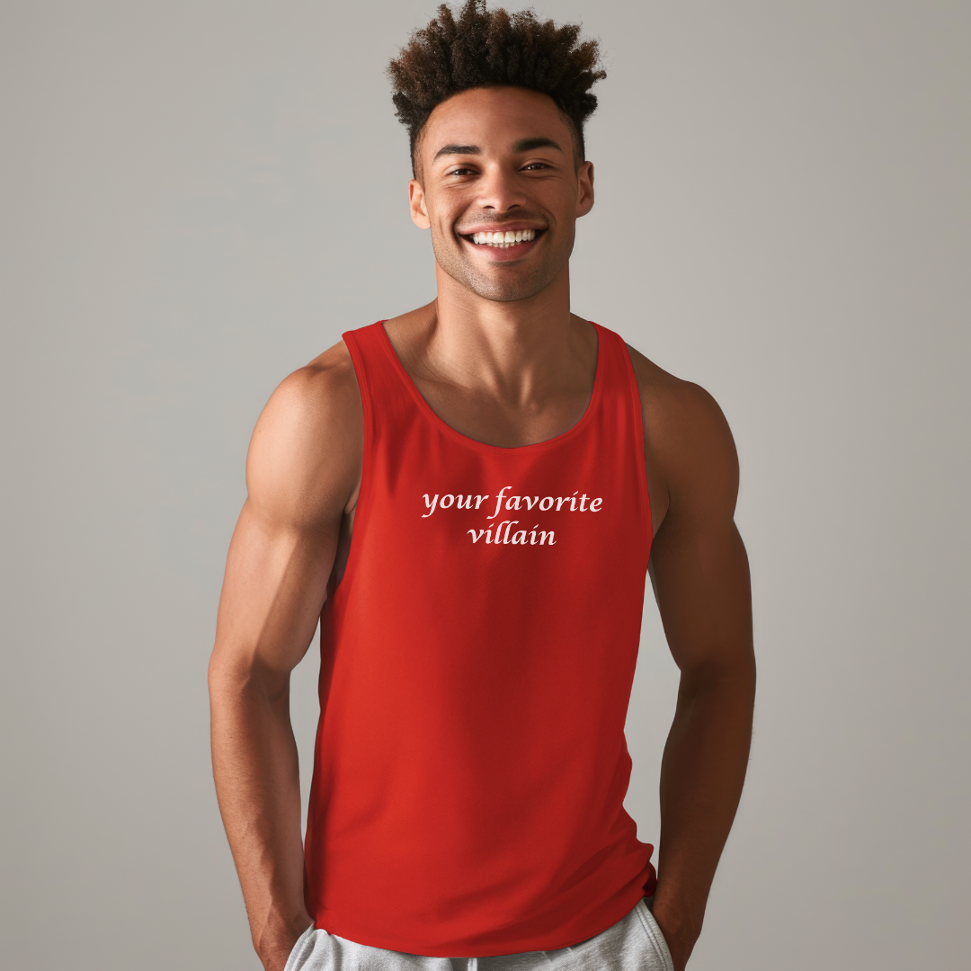 Your Favorite Villain Unisex Jersey Stylish Tank Top for Men and Women