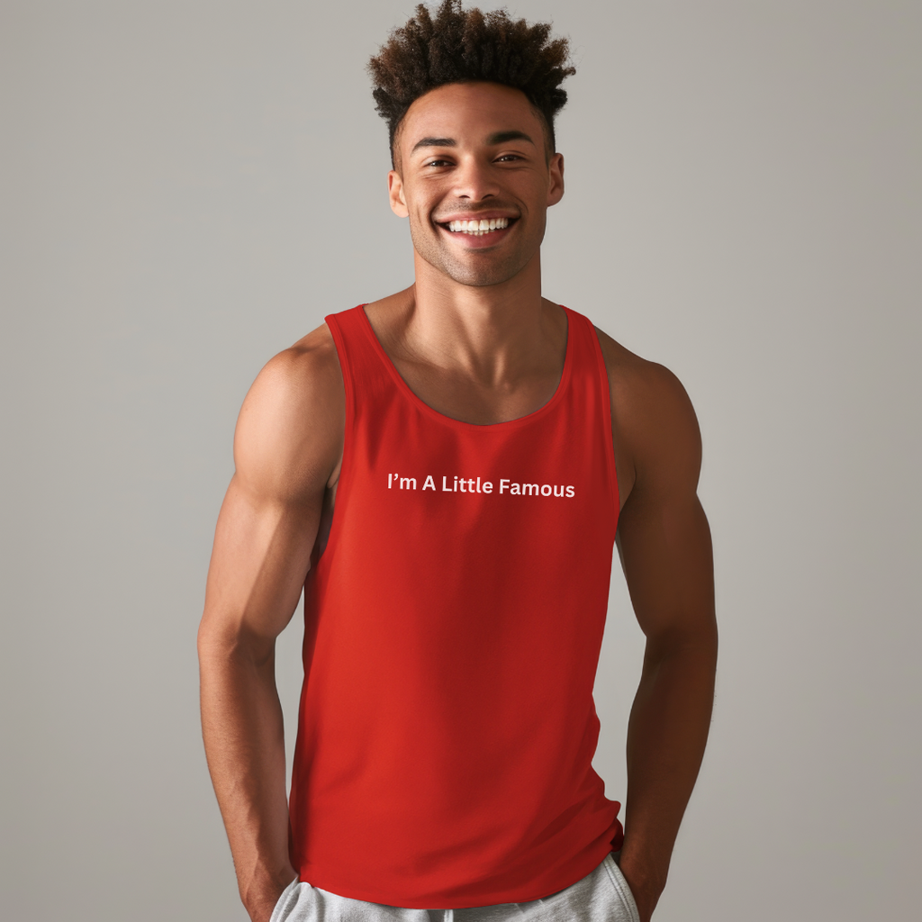A Little Famous Unisex Jersey Stylish Tank Top for Men and Women