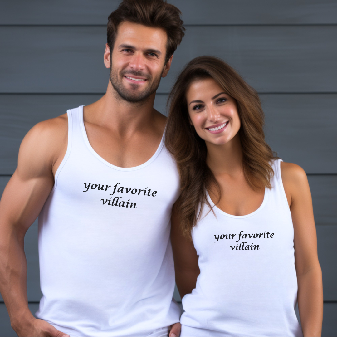 Your Favorite Villain Unisex Jersey Stylish Tank Top for Men and Women