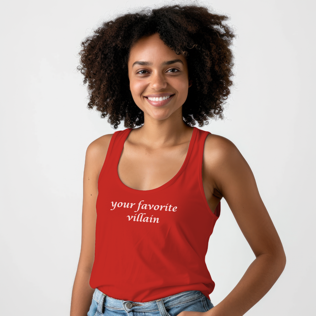 Your Favorite Villain Unisex Jersey Stylish Tank Top for Men and Women