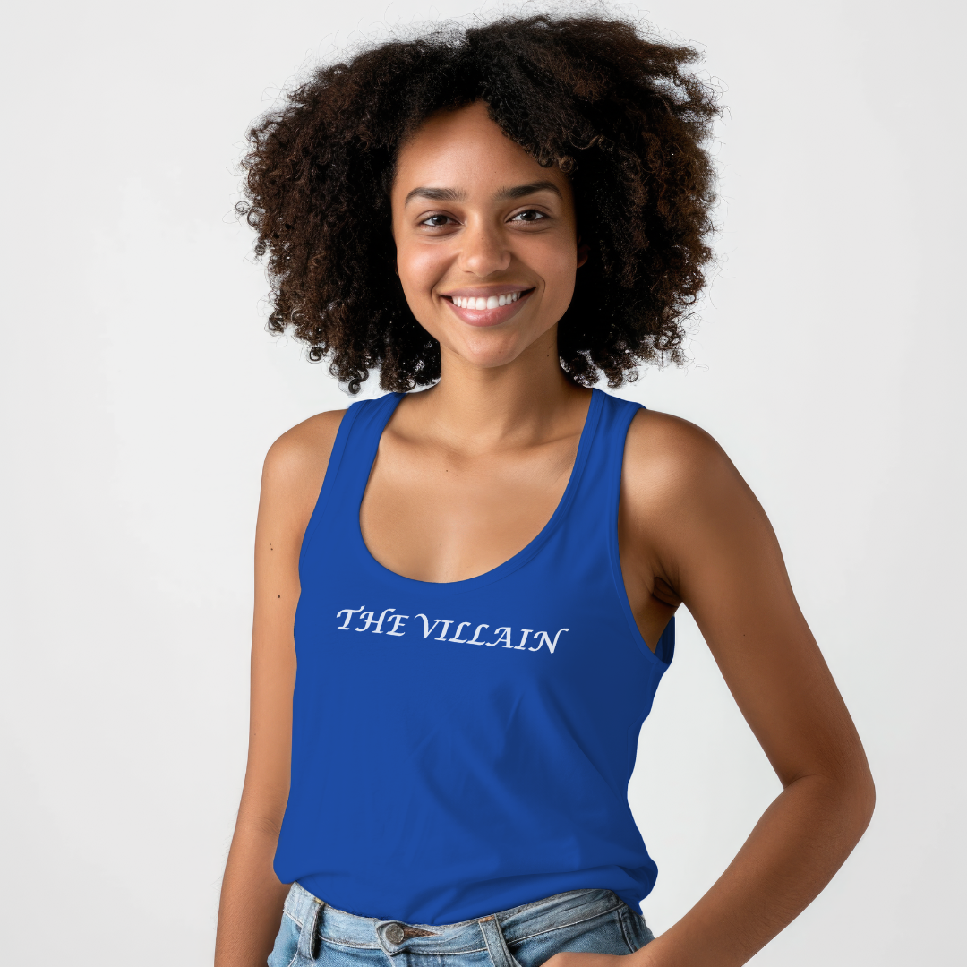 The Villain Unisex Jersey Stylish Tank Top for Men and Women