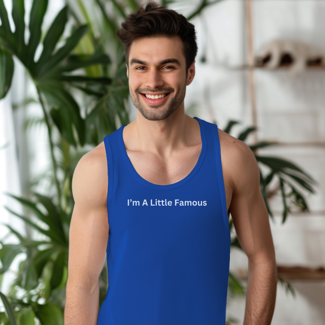 A Little Famous Unisex Jersey Stylish Tank Top for Men and Women