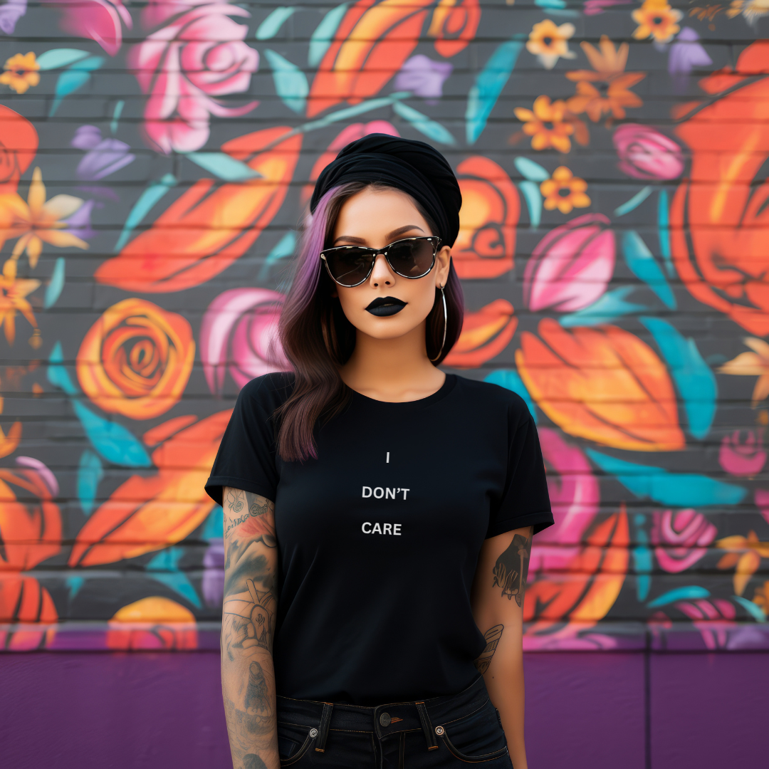 I Don't Care 2 Stylish T-Shirt for Women