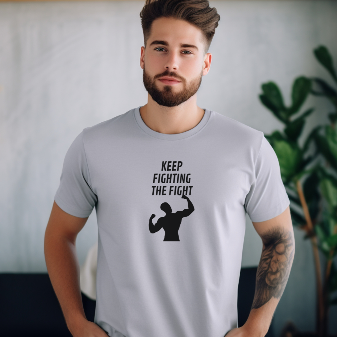 Keep Fighting The Fight Stylish T-Shirt for Men