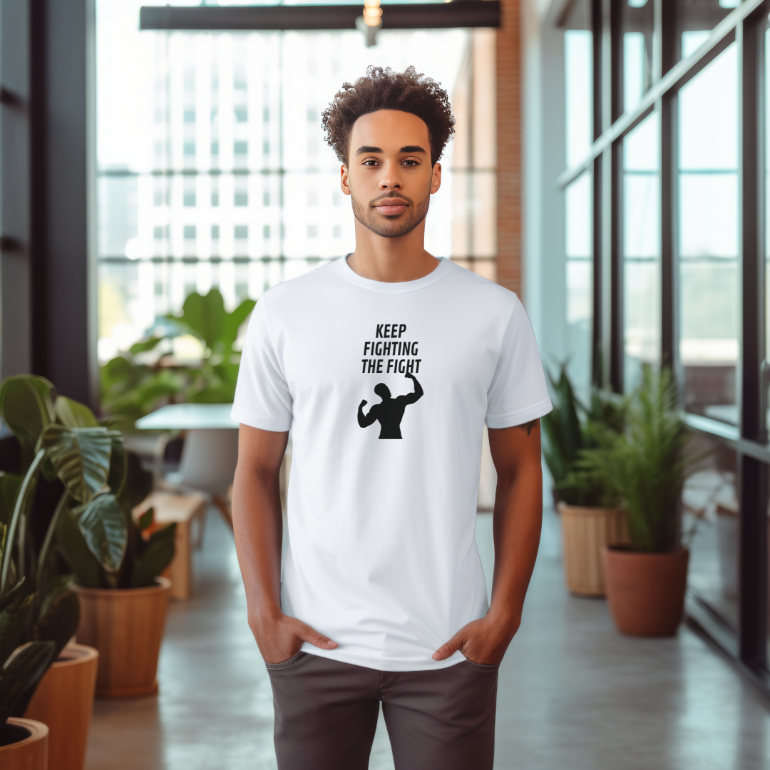 Keep Fighting The Fight Stylish T-Shirt for Men